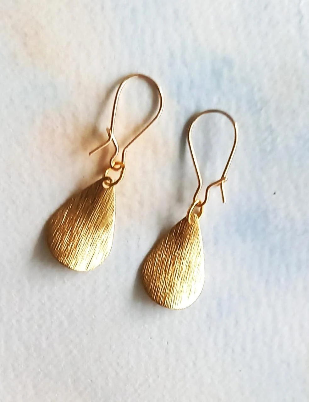 nieuwe gouden druppeloorbellen creatie – photo 2